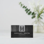 Monogram Black Wood Kijk Visitekaartje (Staand voorkant)