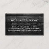 Monogram Black Wood Kijk Visitekaartje (Achterkant)