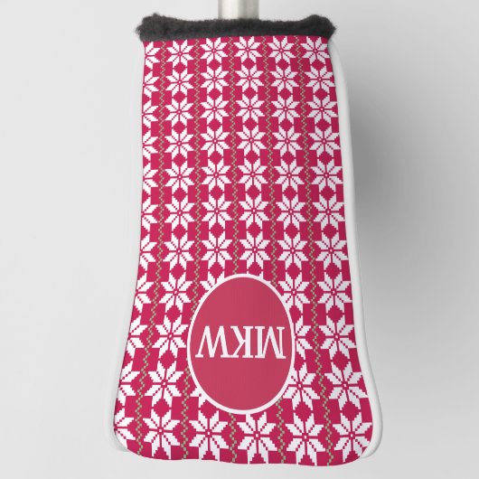 Monogram Blade Putter Gepersonaliseerd Hoofd Hoesj Golfheadcover (Draai 90)