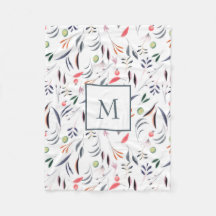 Monogram bladeren patroon