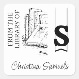 Monogram Bladplaat Sticker