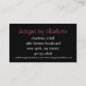 monogram bladspuitplaat visitekaartje (Achterkant)