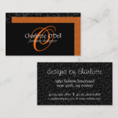 monogram bladspuitplaat visitekaartje (Voorkant / Achterkant)