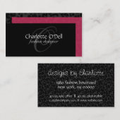 monogram bladspuitplaat visitekaartje (Voorkant / Achterkant)