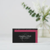 monogram bladspuitplaat visitekaartje (Staand voorkant)