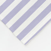 Monogram Blanket Paarse Stripes en Navy Blue Fleece Deken (Hoek)