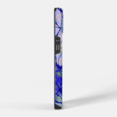 Monogram Blauw Abstracte Kunst Cool iPhone Hoesje (Rechterkant)