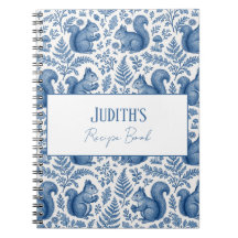 Monogram Blauw Chinoiserie Eekhoorn Bosrecept