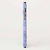 Monogram blauw cirkelpatroon Case-Mate iPhone case (Achterkant/links)