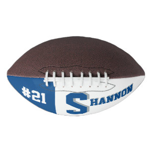 Monogram blauw en grijs american football