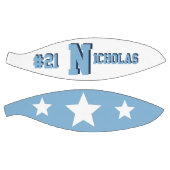 Monogram blauw en wit basketbal (Panelen)