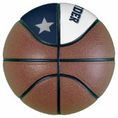 Monogram Blauw, Grijs en Wit Basketbal (Rechts)