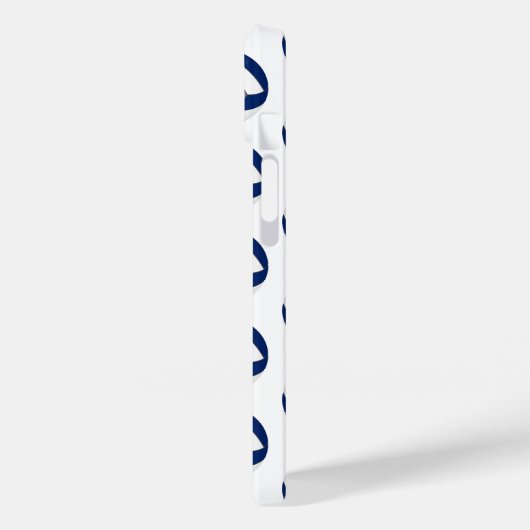 Monogram blauw grijs volleyballen patroon Case-Mate iPhone case (Achterkant / Links)