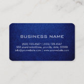 Monogram blauw leder van de Luchtmacht Visitekaartje (Achterkant)