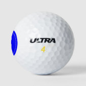 Monogram Blauw met Stippen Golfballen (Logo)