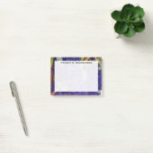 Monogram Blauw Paarse Druivenranken Post-it® Notes (Kantoor)