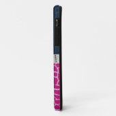 Monogram, Blauw, Roze Giraffe print iPhone 5 Hoesj Case-Mate iPhone Case (Achterkant/links)
