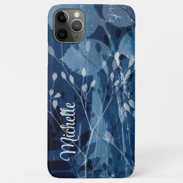 Monogram Blauw & Wit Botanisch Aquarel Case-Mate iPhone Case