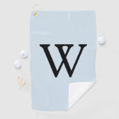 Monogram Blauw Zwart Golfhanddoek (Insitu)