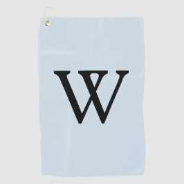 Monogram Blauw Zwart Golfhanddoek
