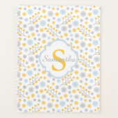 Monogram Blauwe Grijs Scandinavisch Planner (Voorkant)
