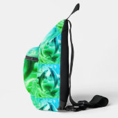 Monogram Blauwe & Groene Dolfijnen Oceaan | Sling Bag (Rechts)