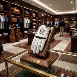 Monogram Blauwe Kettingen Golf Handschoen
