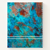 Monogram | Blauwe Shattuckiet Notitieboek (Achterkant)