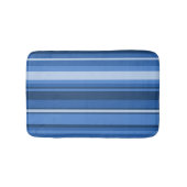 Monogram blauwe strepen badmat (Voorkant)