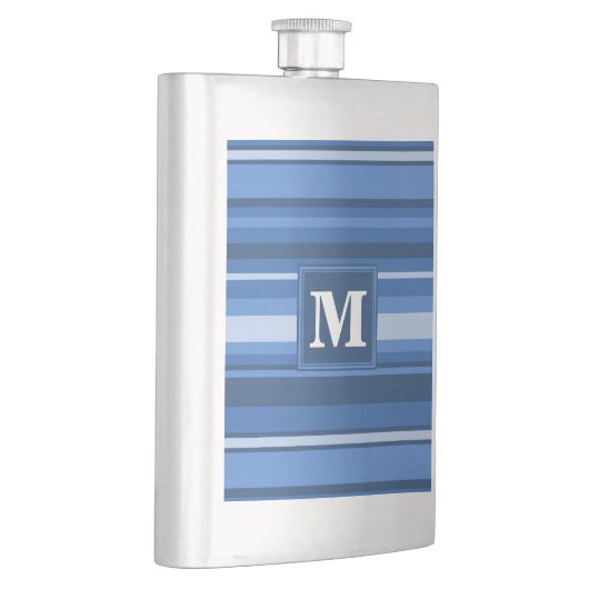 Monogram blauwe strepen flacon (Rechts)