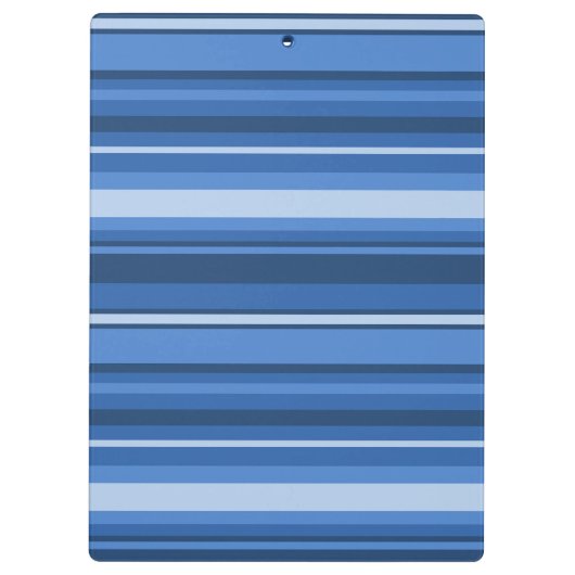 Monogram blauwe strepen klembord (Achterkant)