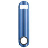 Monogram blauwe strepen speed flessenopener (Achterkant)