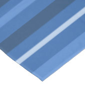 Monogram blauwe strepen tafelkleed (Gekanteld)