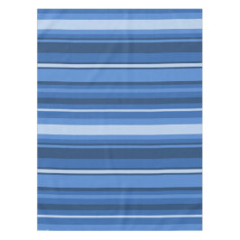 Monogram blauwe strepen tafelkleed