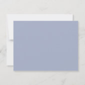 Monogram Blauwe Strik Kraam Briefkaart (Achterkant)
