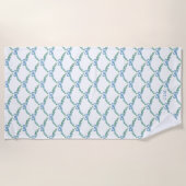 Monogram Blauwe Strik met Kustchic Strandlaken (Voorkant)