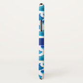 Monogram | Blauwe Waterverf Case-Mate iPhone Case (Achterkant / rechts)