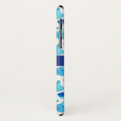 Monogram | Blauwe Waterverf Case-Mate iPhone Case (Achterkant/links)