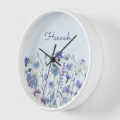 Monogram Blauwe Waterverf Wildflower Meadow (Hoek)