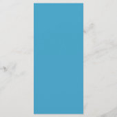 Monogram Blauwgroen Aqua Turquoise Elegant Trouwme Menu (Achterkant)