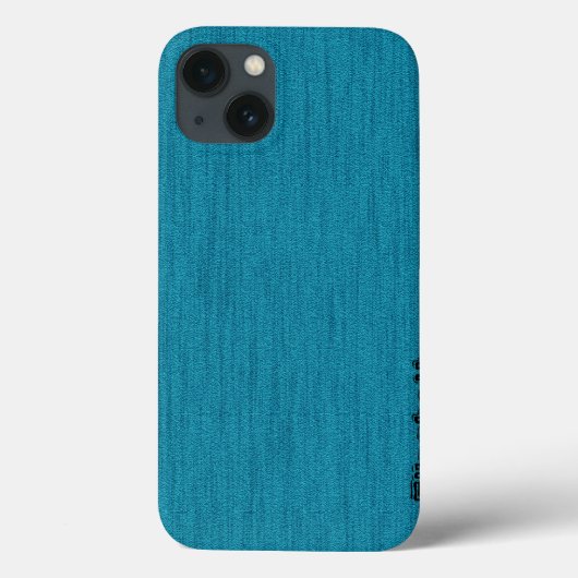 Monogram blauwgroen blauw hout Case-Mate iPhone case (Achterkant)