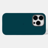 Monogram Blauwgroen Blauw iPhone 14 Pro Hoesje (Achterkant (horizontaal))
