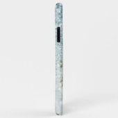 *~* Monogram BLAUWGROEN Floral Ombre Glitter Case-Mate iPhone Case (Achterkant/rechts)