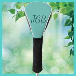 Monogram Blauwgroen of kies uw kleur Golfheadcover
