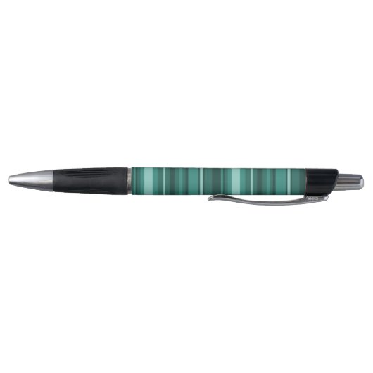 Monogram blauwgroen strepen pen (Bodem)