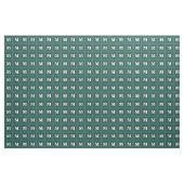 Monogram blauwgroen strepen stof (Yard (91,4 cm))