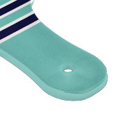 Monogram Blauwgroen witte marineblauw krab Snijplank (Hoek)