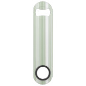 Monogram bleke groene strepen speed flessenopener (Achterkant)