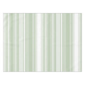 Monogram bleke groene strepen tafelkleed (Voorkant (Horizontaal))