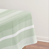 Monogram bleke groene strepen tafelkleed (Voorbeeld)